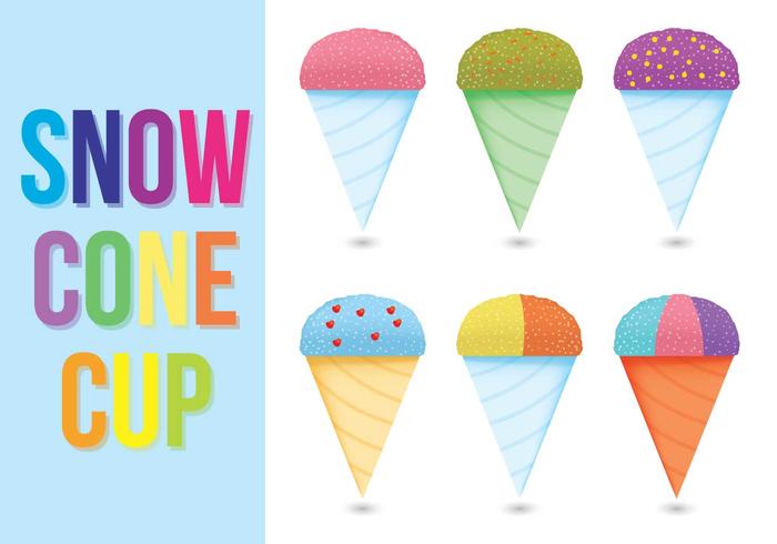 700x490 Snow Cone Cup Vectors Stock Images