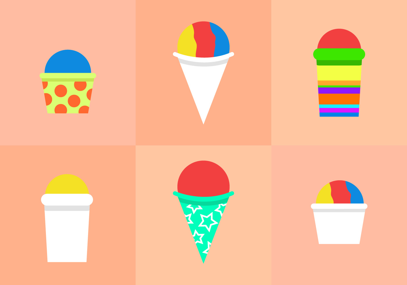 Snow Cone Vector at Vectorified.com | Collection of Snow ...