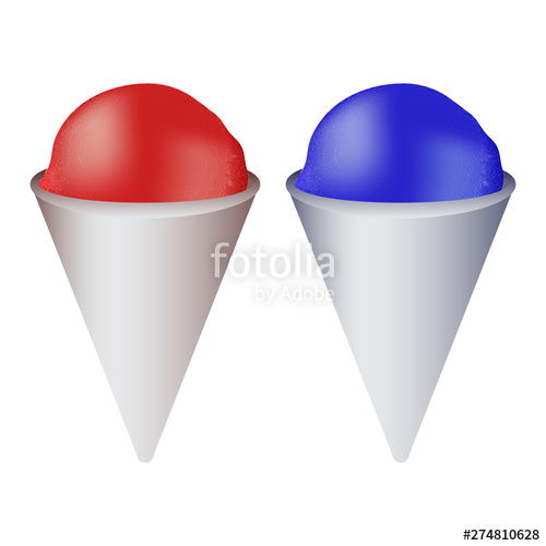 500x500 Snowcone Snow Cone Vector Graphic Illustration Stock Image