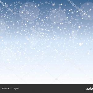 300x300 Photostock Vector Christmas Snow Falling Snowflakes On White
