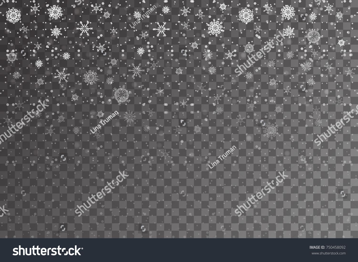 1500x1101 Christmas Snow Falling Snowflakes On Transparent Background