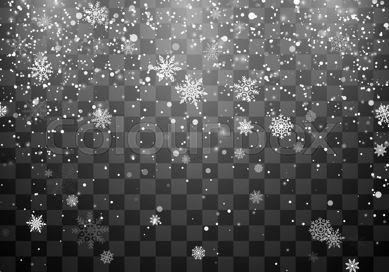 800x560 Christmas Snow Snowfall Falling Stock Vector Colourbox