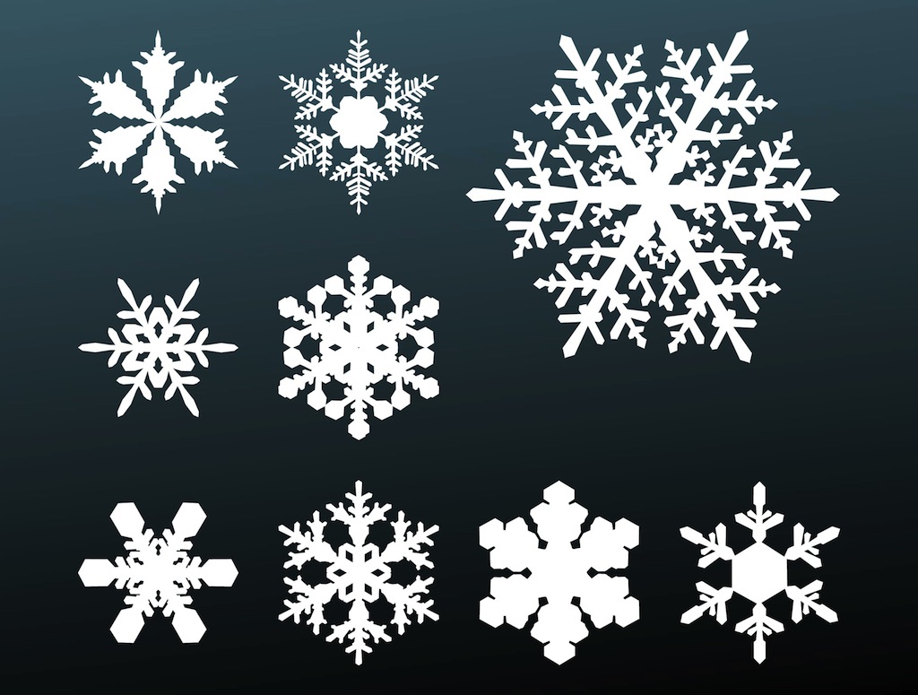 1024x775 Snowflakes Footage Vector Art Graphics