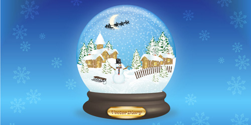 Premium Tutorial Vector Snow Globe 500x250 Premium Tutorial Vector Snow Globe