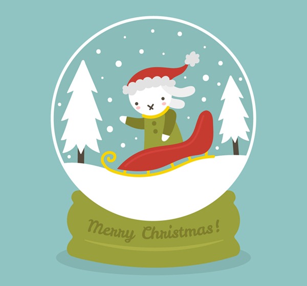 Cartoon Rabbits Snow Globe Vector Graphics My Free Photoshop World 600x560 Cartoon Rabbits Snow Globe Vector Graphics My Free Photoshop World