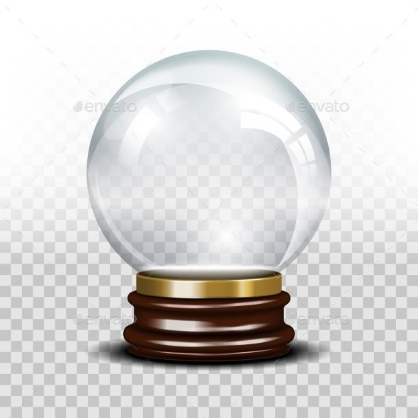 Vector Glass Empty Snow Globe 590x590 Vector Glass Empty Snow Globe