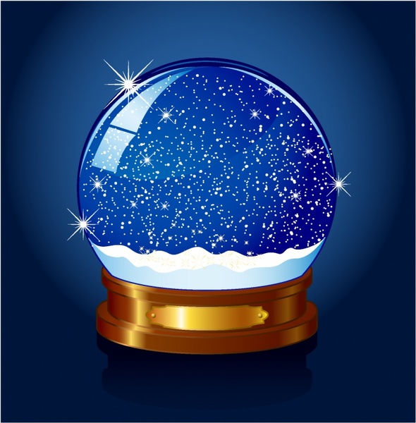 Christmas Snow Globe Free Vector In Adobe Illustrator 590x600 Christmas Snow Globe Free Vector In Adobe Illustrator