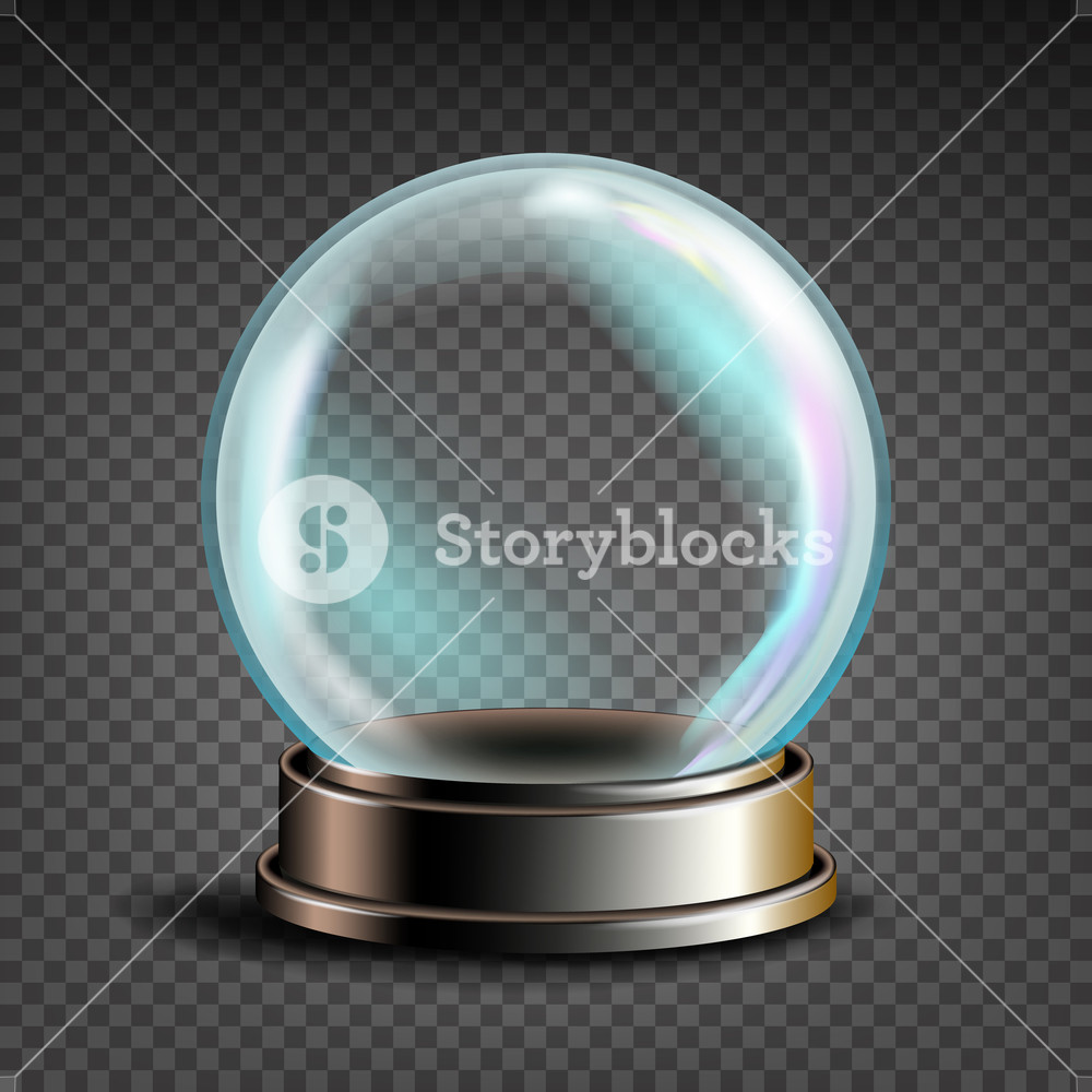 Christmas Snowglobe Vector Glass Sphere On A Stand Transparency 1000x1000 Christmas Snowglobe Vector Glass Sphere On A Stand Transparency