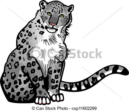 Snow Leopard Vector