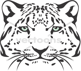 Snow Leopard Head Illustration 320x278 Snow Leopard Head Illustration