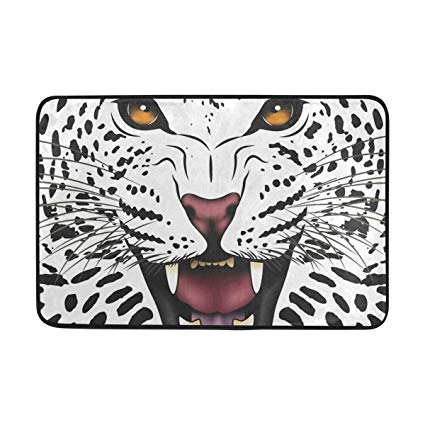 Doormat Snow Leopard Vector Bath Rugs Non Slip 425x425 Doormat Snow Leopard Vector Bath Rugs Non Slip