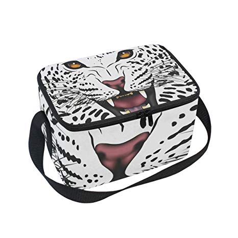 Lunch Bag Snow Leopard Vector, Large Insulated Bento 466x466 Lunch Bag Snow Leopard Vector, Large Insulated Bento