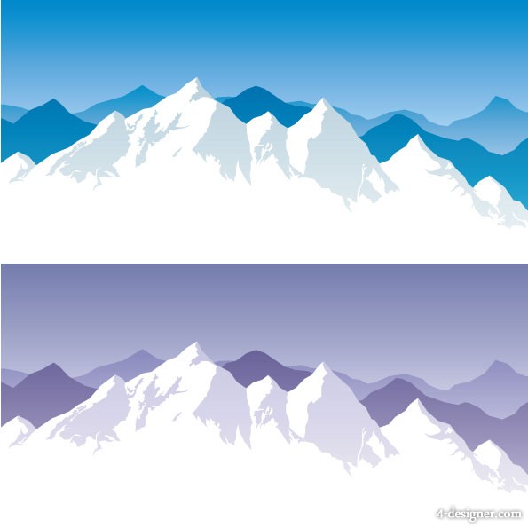 Snow Mountain Vector