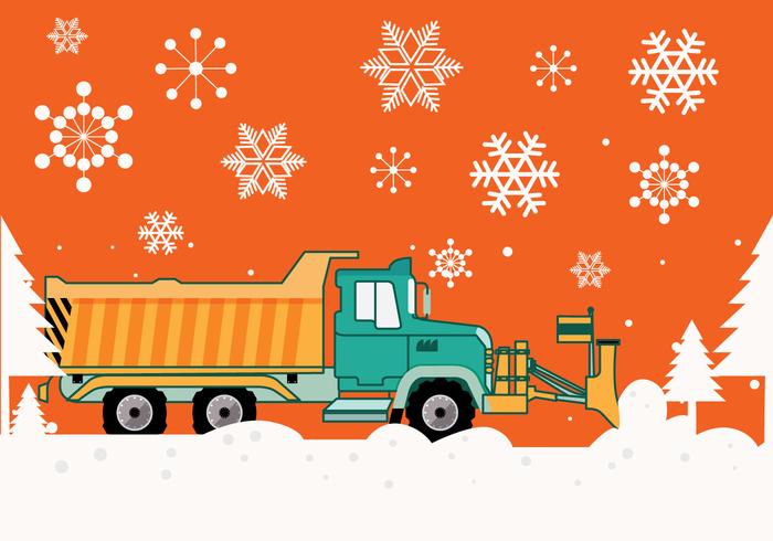 Snow Plow Vector Stock Images 700x490 Snow Plow Vector Stock Images