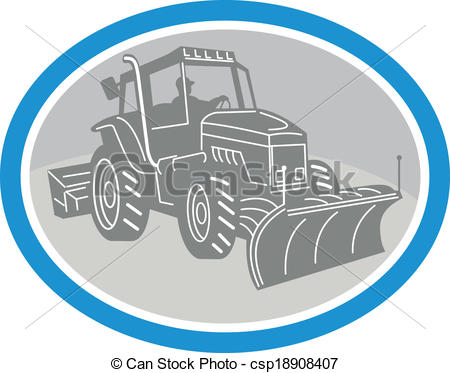 450x373 Snow Plow Truck Oval Retro Illustration Of A Snow Plow Vector