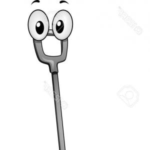 300x300 Photostock Vector Mascot Illustration Featuring A Snow Shovel