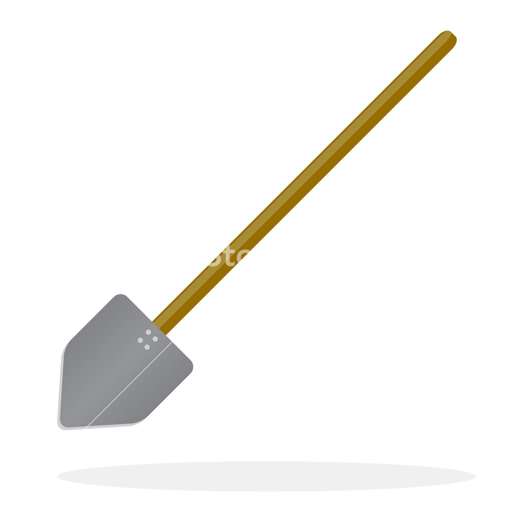 1000x1000 Shovel Flat Design Snow Shovel Icon And Digging Sign, Vector