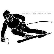 230x230 Snow Skiing Vector Free Vectors Downloads Found