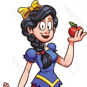 300x300 Photostock Vector Snow White Princess Vector Clip Art Illustration