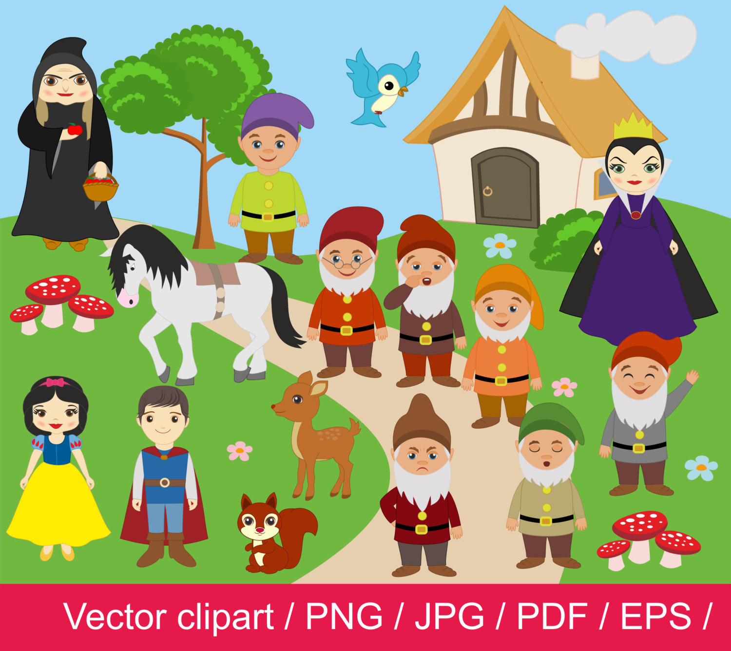 Snow White Vector At Collection Of Snow White Vector Free For Personal Use 