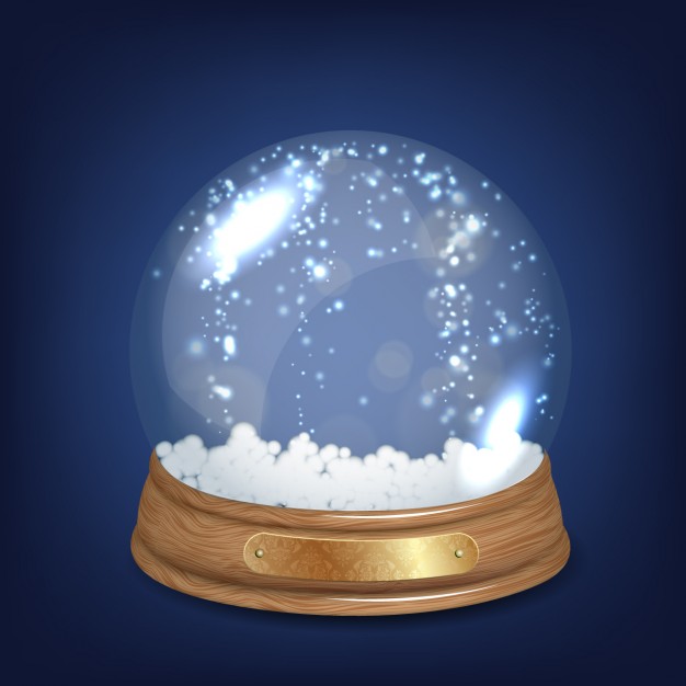 626x626 Shiny Crystal Snowball Vector Free Download