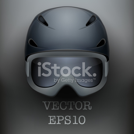 440x440 Background Of Classic Ski Helmet And Snowboard Vector I Stock