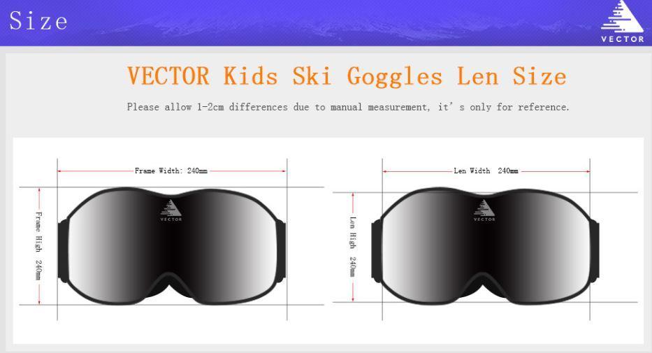 933x505 Vector Kid's Snowboard Goggles