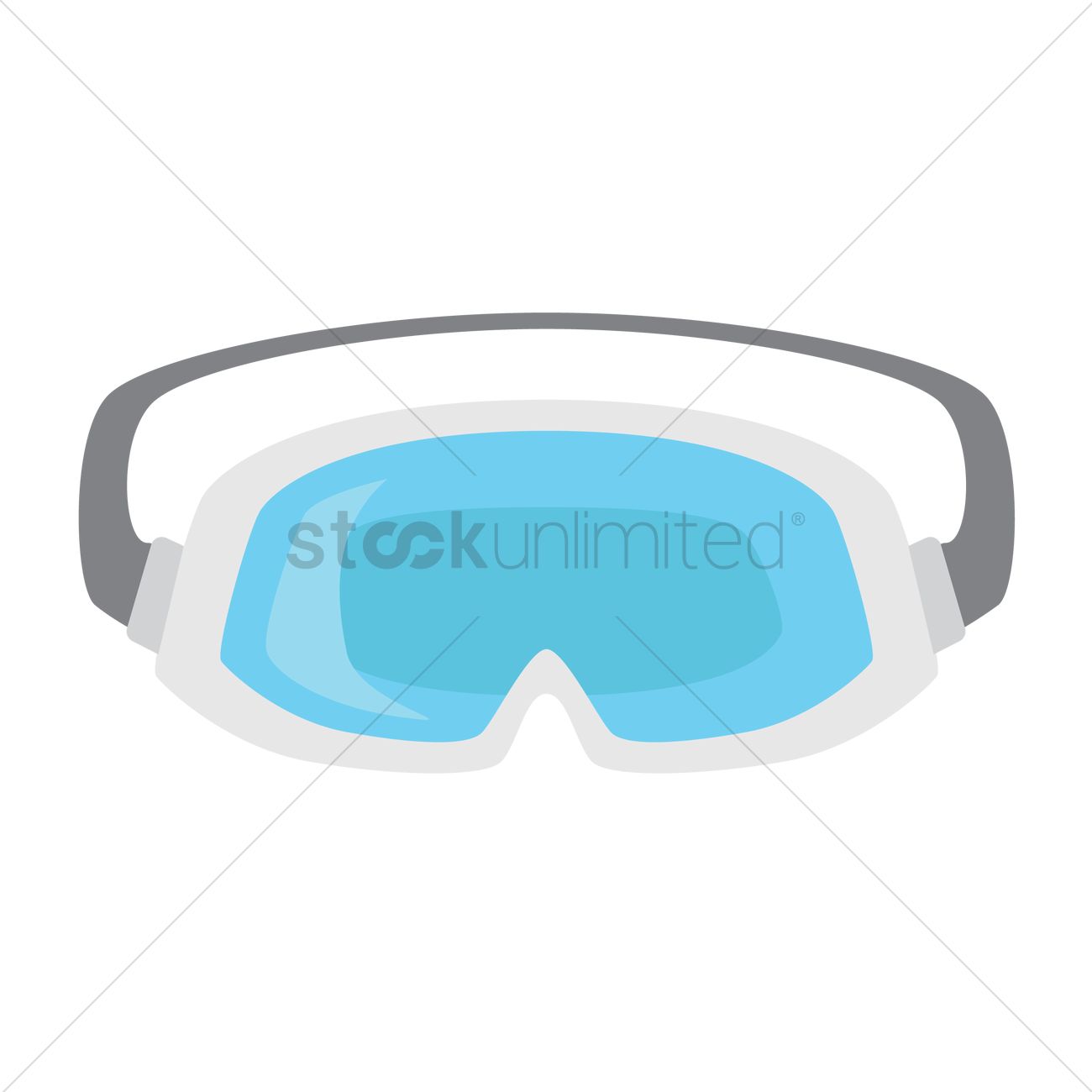 1300x1300 Free A Pair Of Snow Goggles Vector Image