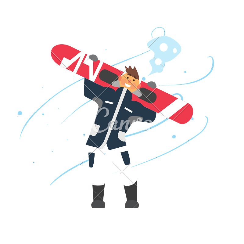 Snowboard Vector