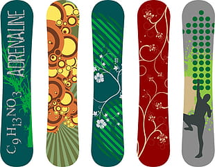 310x241 Modern Snowboard Vector Template Design Free Graphics