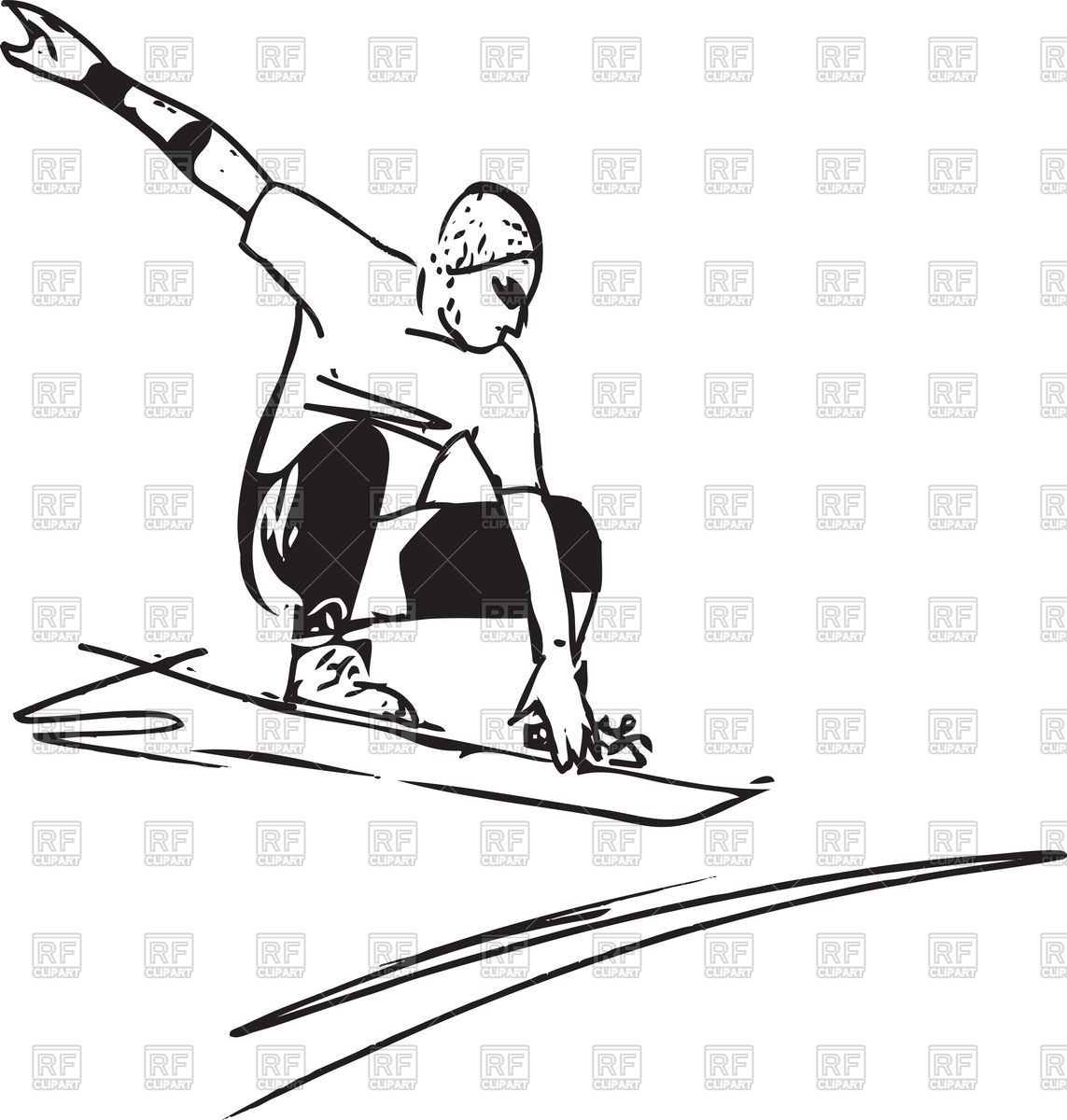 1143x1200 Sketch Of Sandboarding