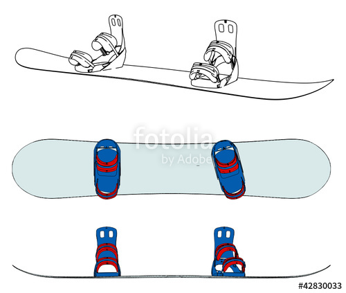 500x423 Snowboard Vector Stock Image And Royalty Free Vector