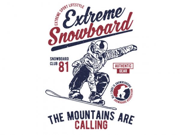 600x450 Extreme Snowboard Vector Clipart
