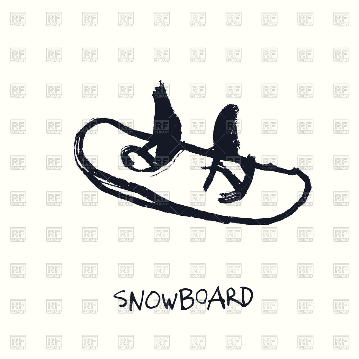1200x1200 Hand Drawn Snowboard Vector Image Of Backgrounds, Textures