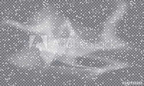 500x300 Falling Snow Background Holiday Landscape With Snowfall Vector