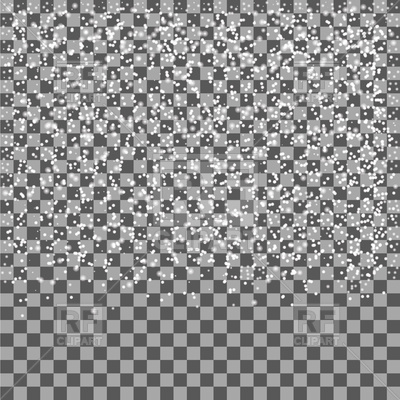 400x400 Falling White Snow Isolated On Transparent Background, Snowfall