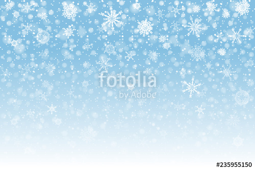 500x334 Christmas Snow Falling Snowflakes On Light Background Snowfall