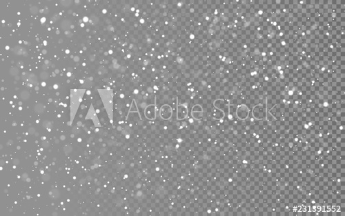 500x313 Christmas Snow Falling Snowflakes On Blue Background Snowfall