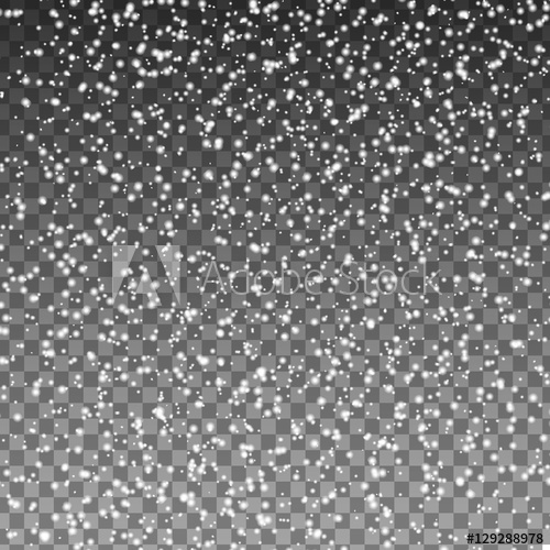 500x500 Falling Christmas Shining Transparent Snow Isolated On Transparent