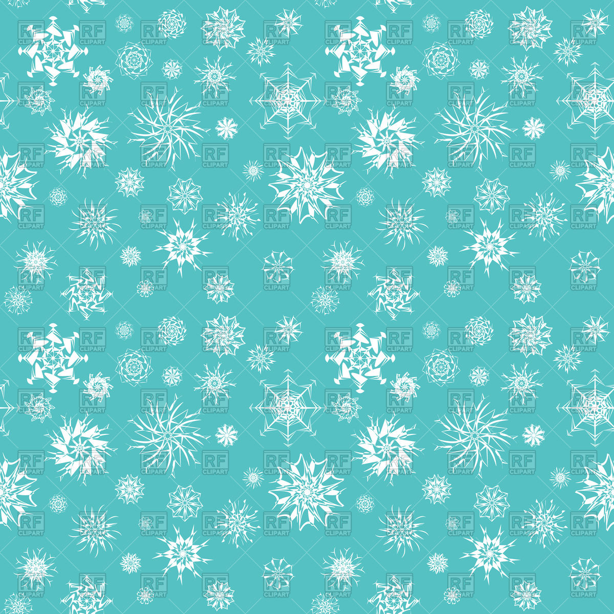 1200x1200 Different White Snowflakes Background Vector Image Of Backgrounds