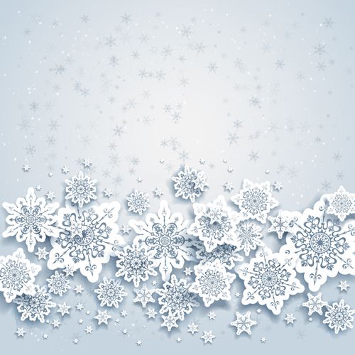 500x500 Beautiful Snowflakes Christmas Backgrounds Vector