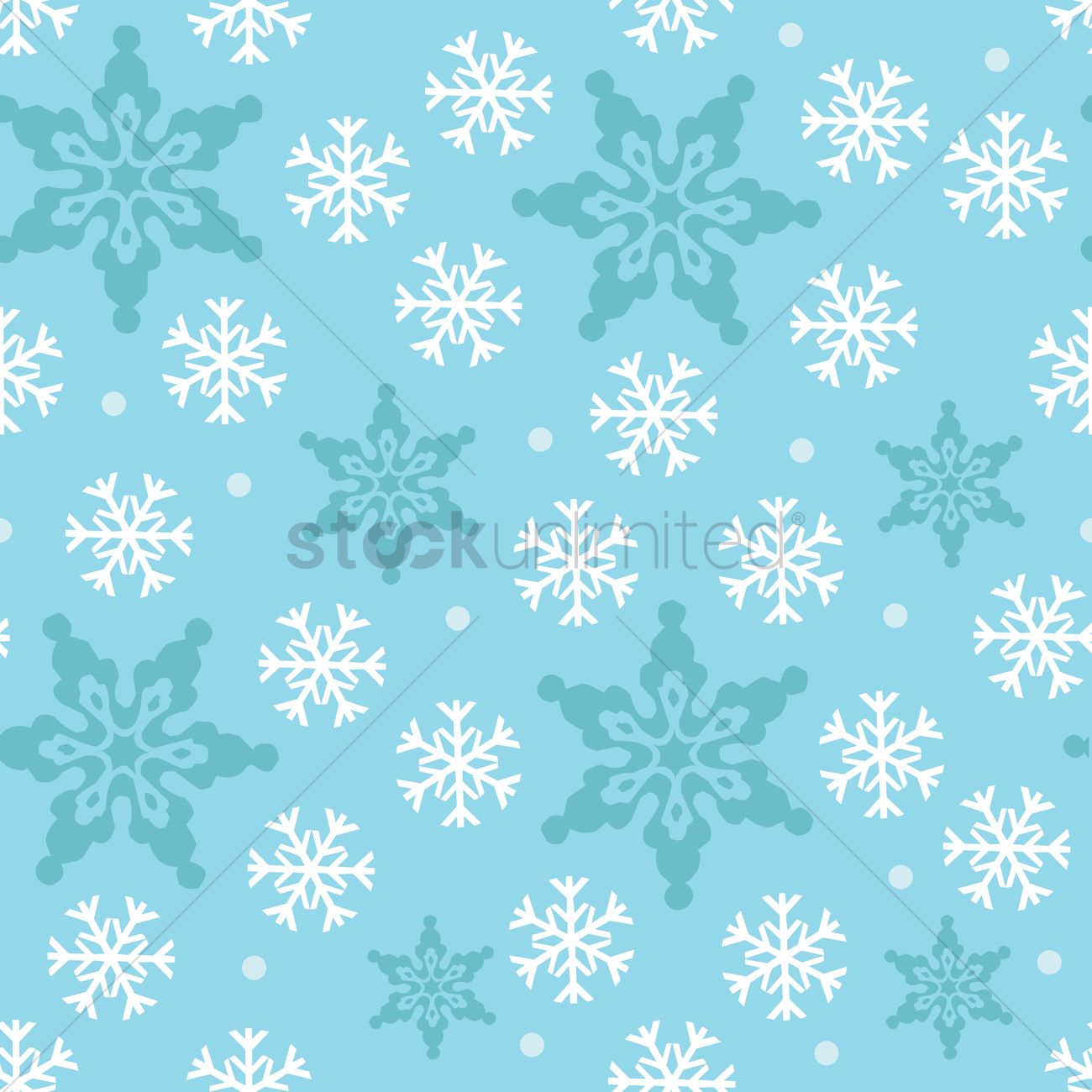 1300x1300 Snowflake Background Vector Image