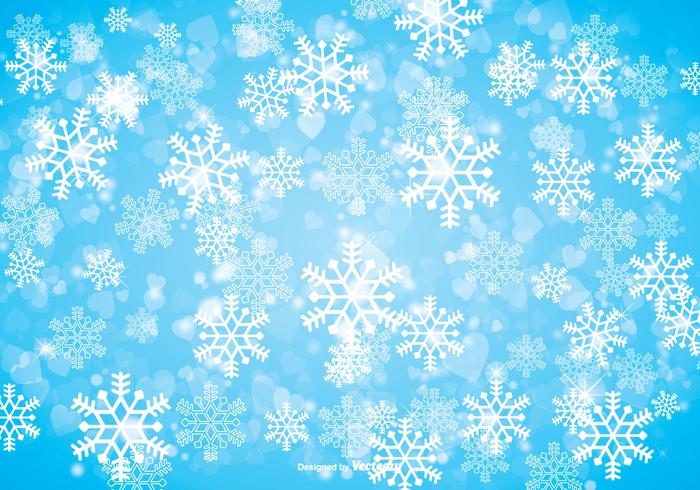 700x490 Winter Snowflake Background