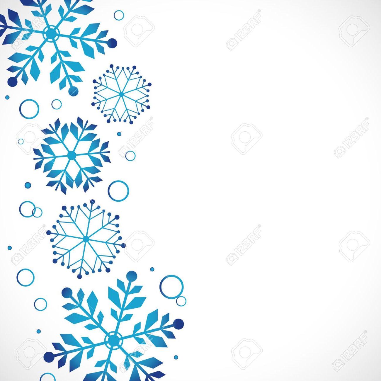1300x1300 Hd Winter Snowflake Border Vector Design Free Vector Art, Images
