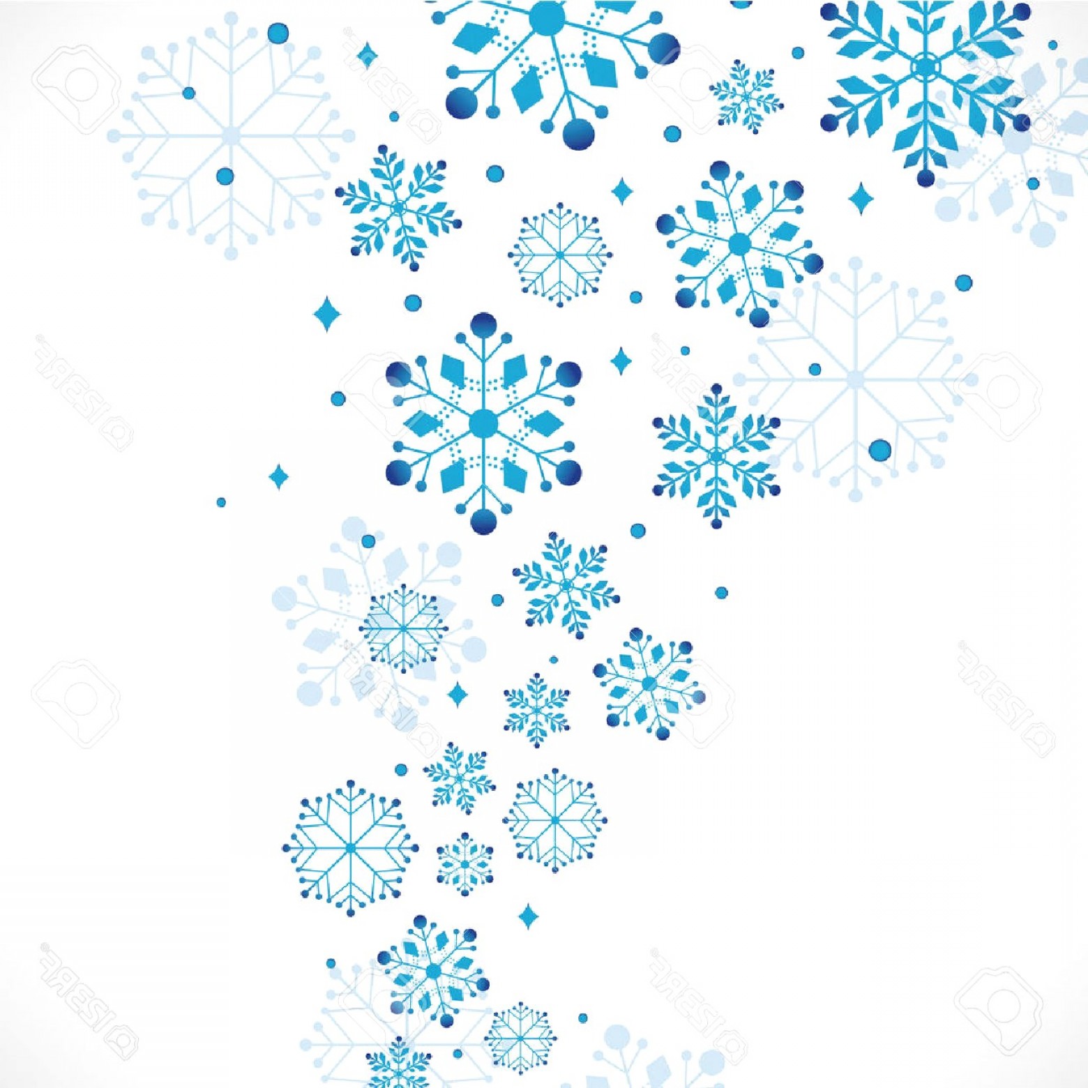 1560x1560 Snow Clipart Background Vector Illustration Stock Snowflake Border