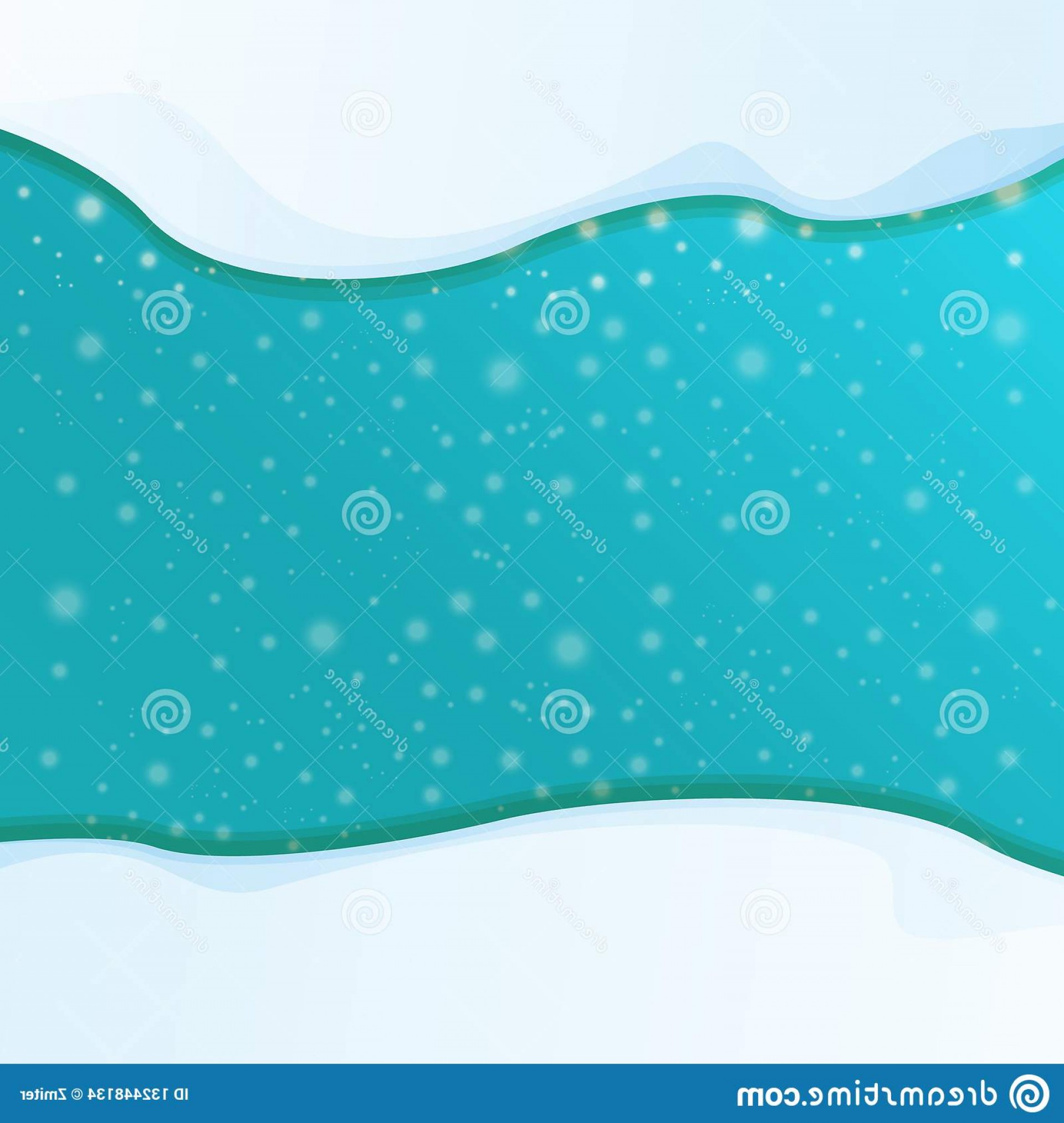 1920x2026 Vector Winter Snow Caps Azure Background Snowflakes Border Frame