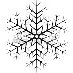 300x300 Black Vector Snowflake Clipart Royalty Free Gif, Png