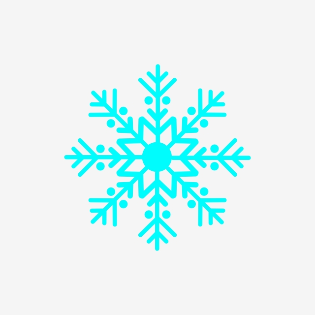 640x640 Blue Snowflake Clipart Png Vector Element, Snowflake, Snowflake