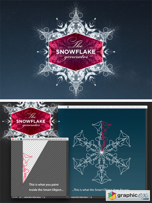 500x666 The Snowflake Generator Free Download Vector Stock Image