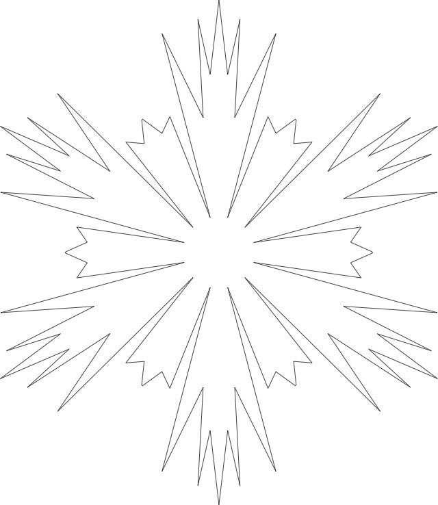 640x738 Vector Snowflake Generator